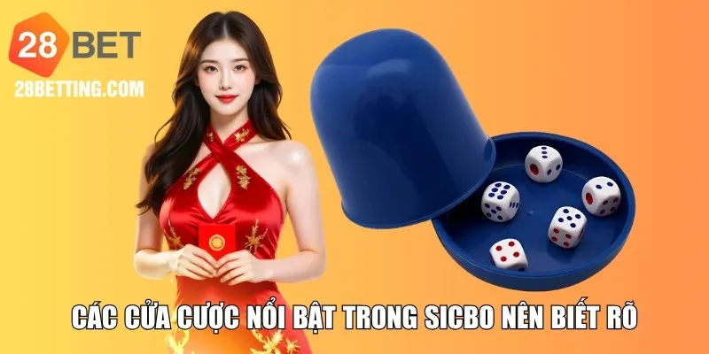 Các cửa cược nổi bật trong Sicbo nên biết rõ