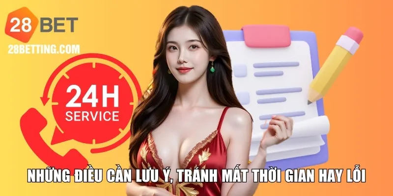 Những điều cần lưu ý, tránh mất thời gian hay lỗi
